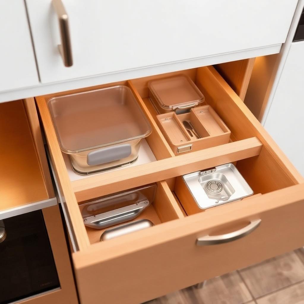 Detal — organizacja szuflad Blum